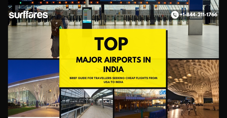 what are the major airports in india